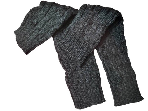 Beinstulpen gestrickt thermo schwarz, 1x verfügbar