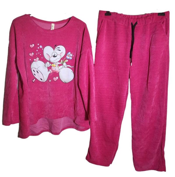 Zweiteiler pink "Knuddelmaus", Gr. 40 - 42/44, 1x verfügbar