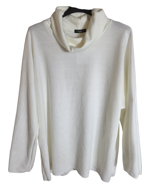 Rollkragenpullover milchweiss (nicht dick), Gr. 40 - 42/44, 1x verfügbar