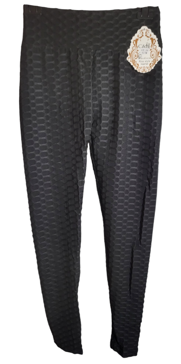 Leggins schwarz mit Muster, Gr. S/M (36/38), 1x verfügbar