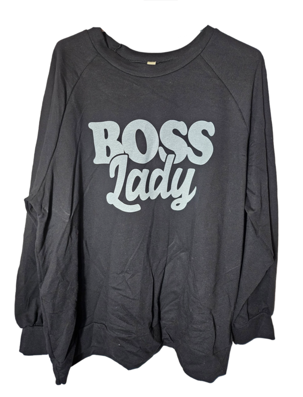 Pullover schwarz "BOSS LADY",Gr. 44/46, 1x verfügbar