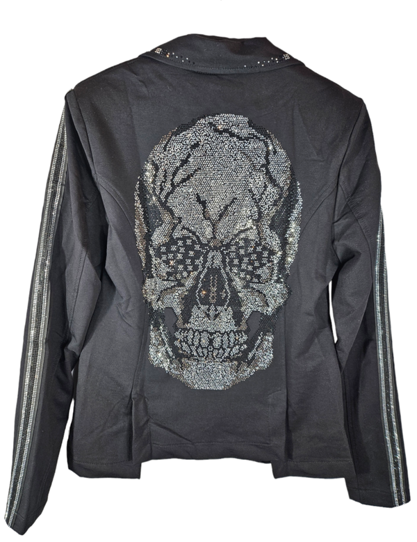 Kurzblazer schwarz "SKULL - Design Star", Gr. M (38), 1x verfügbar