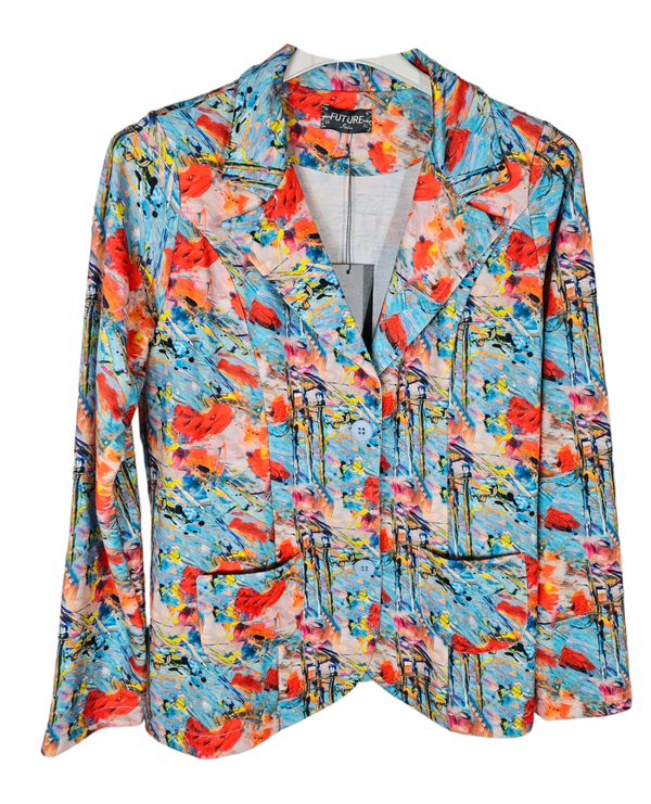 Blazer bunt "Moonblume", Gr. M (38/40), 1x verfügbar