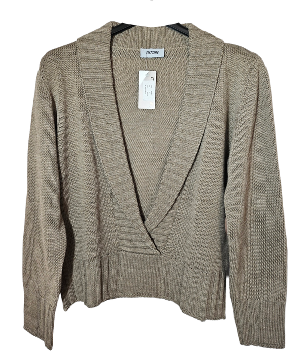 Pullover schlamm mit Merino Wolle, Gr. L (40/42), 1x verfügbar