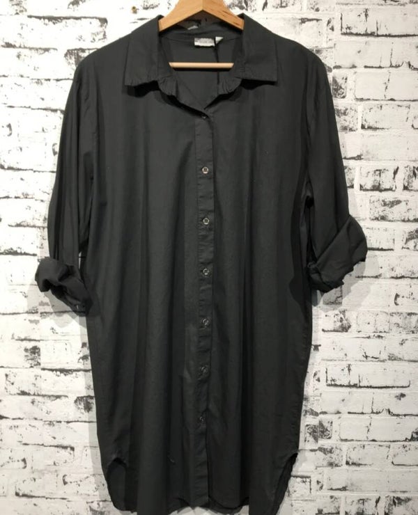 Bluse langarm dunkelgrau, Gr. 38 - 42/44 - 1x verfügbar