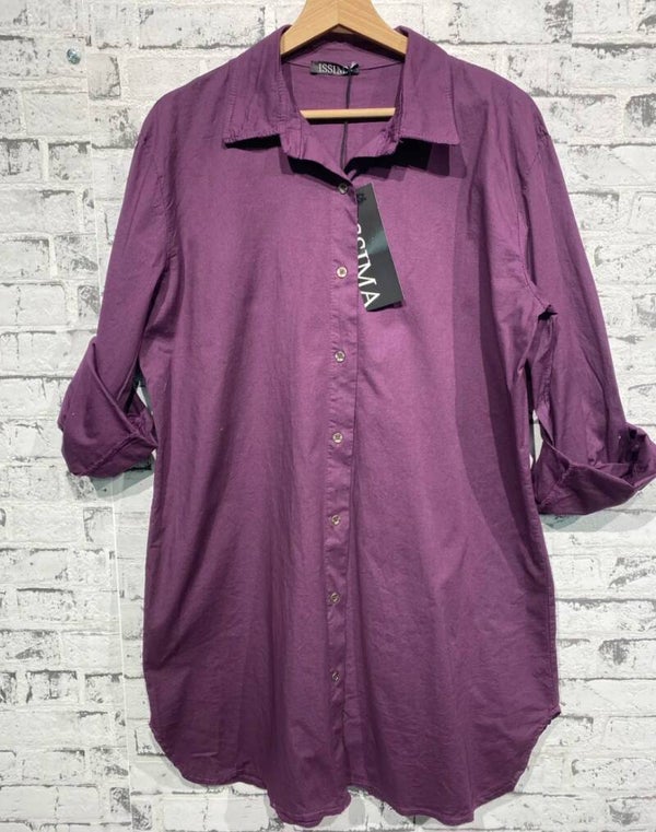 Bluse langarm purple, Gr. 38 - 42/44 - 1x verfügbar