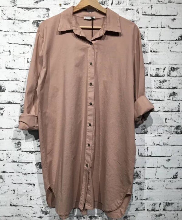Bluse langarm altrosa, Gr. 38 - 42/44 - 1x verfügbar
