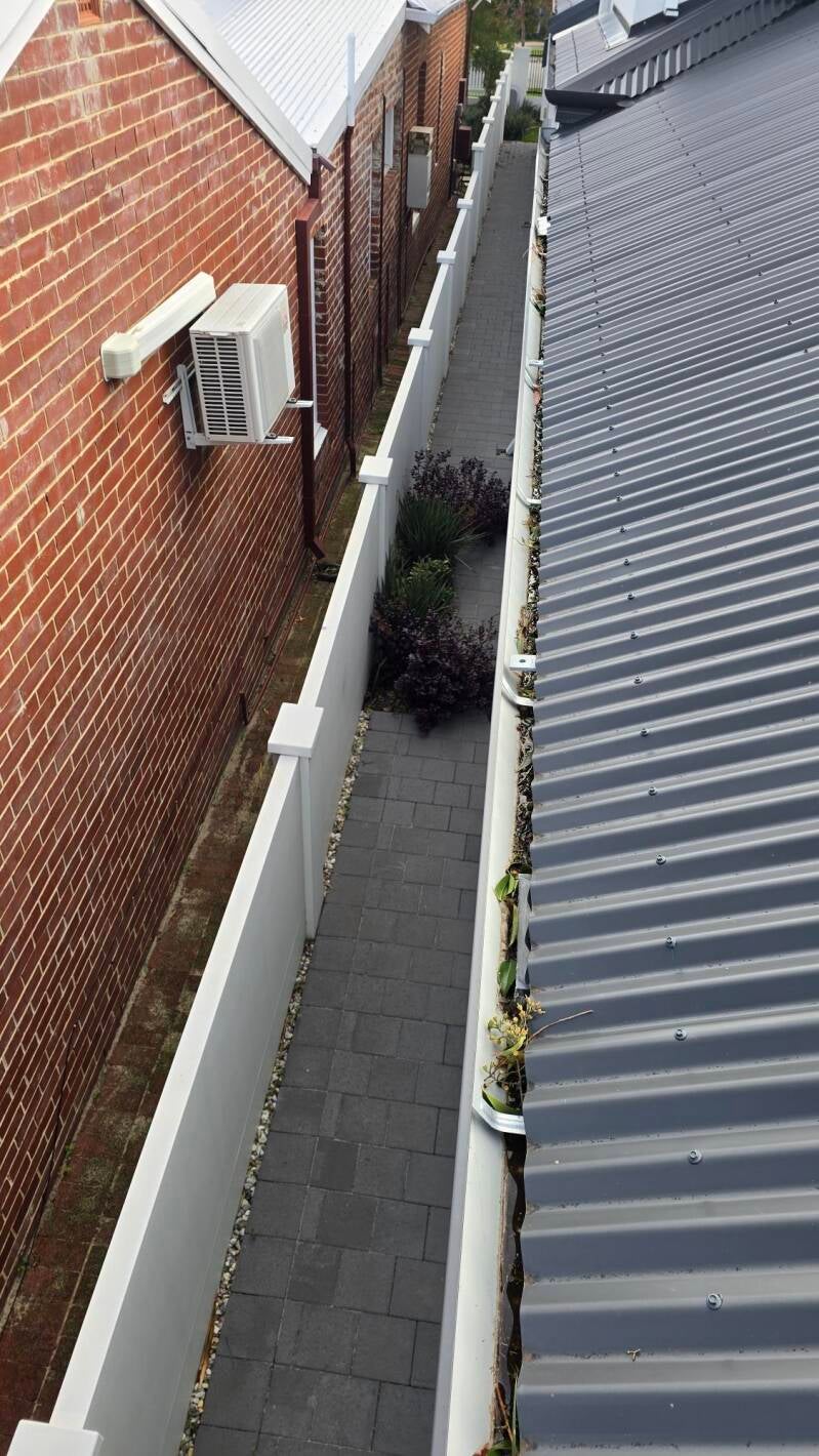 Traditional gutter cleaning