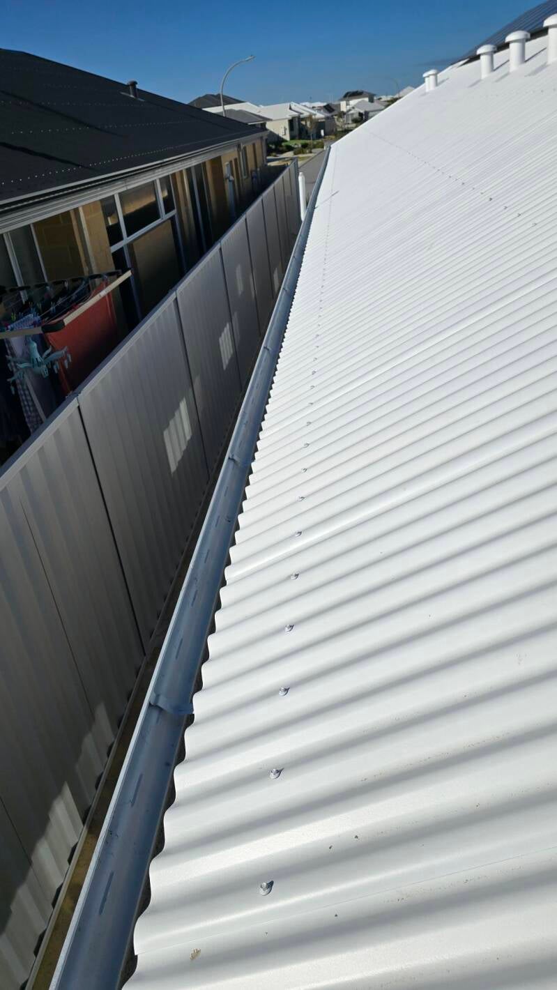 Single storey gutter cleaning