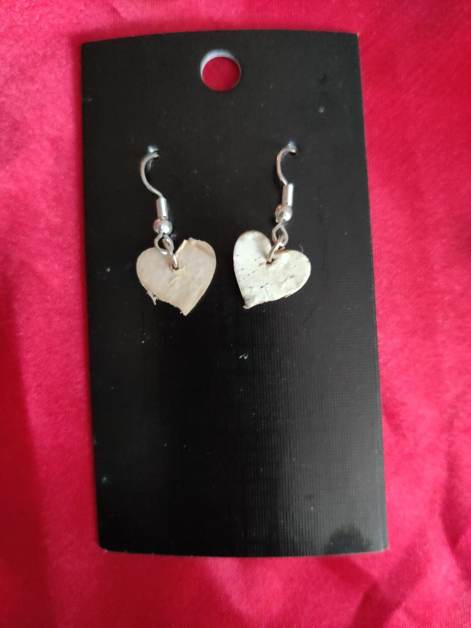 Sydän tuohesta korvakorut