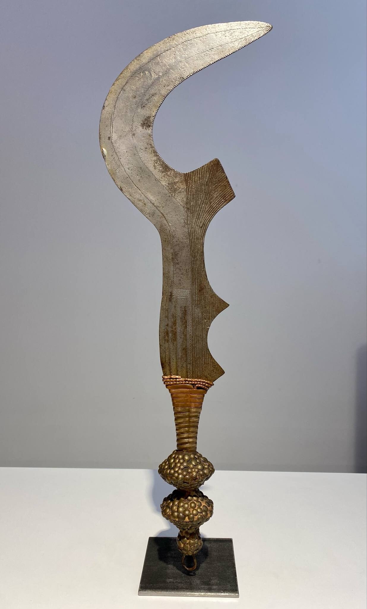 Antique Rare Ngulu Knife From The Ngombe Doko Ngbaka Tribe Dr Congo Africa Ca 1900