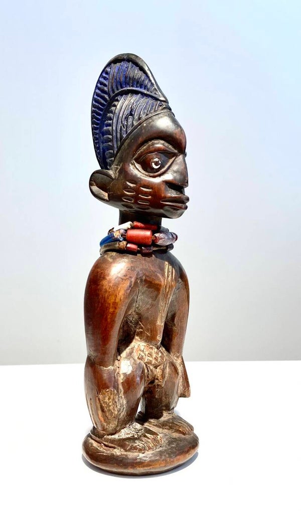 Ere Ibedji Statuette Of The Yoruba People Nigeria Male Anthropomorphic Figure Early 20th Century
