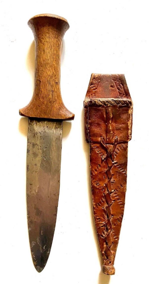 ANTIQUES SUDANESE FUR ZANDE AFRICAN Sudan Darfur Congo dagger ca 1900