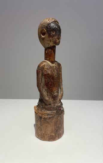 Very old Luba-Songye / Tetela nkishi power statue DR Congo