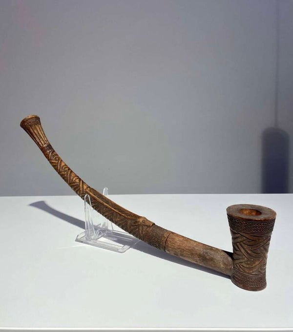 Superb 19th century Kuba pipe DR Congo African Art Kasaï