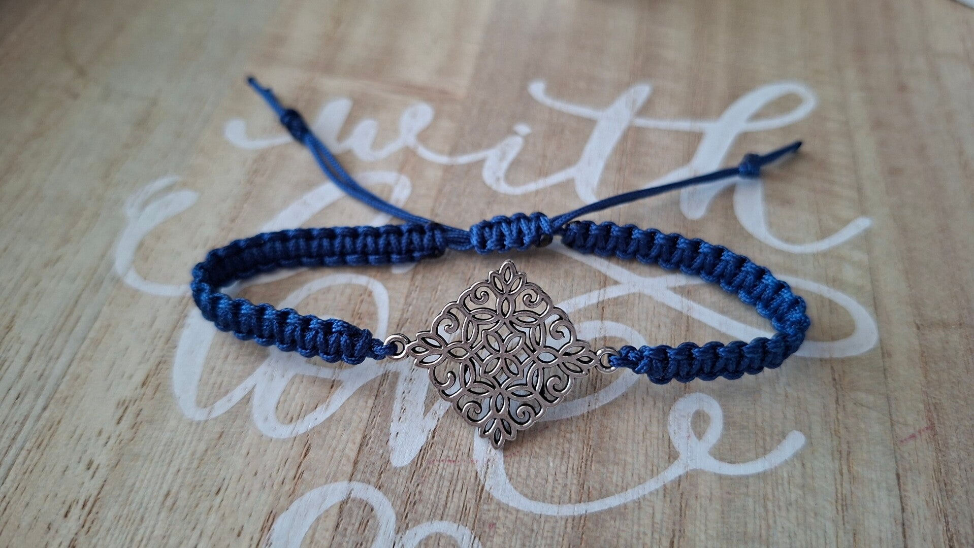 Armband dunkelblau Boho