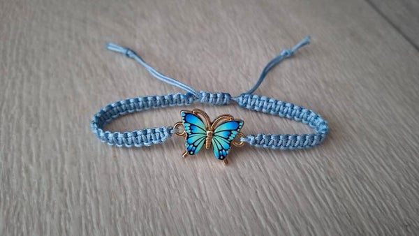 Armband Schmetterling blau