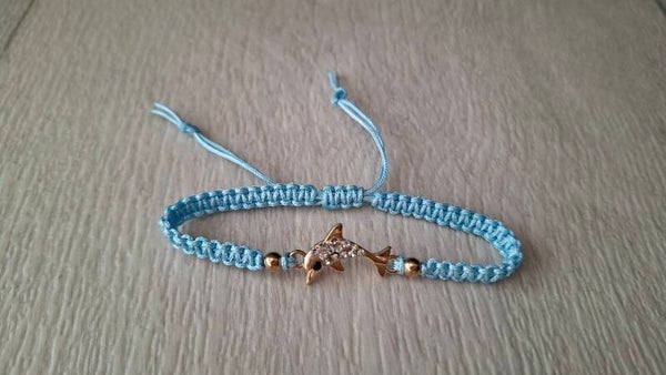Armband Delfin blau