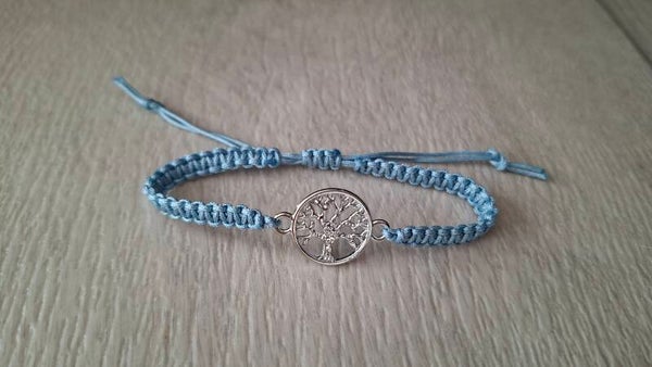Armband Lebensbaum blau