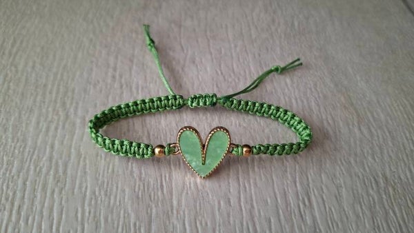 Armband Herz grün