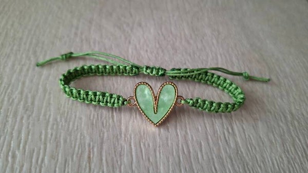 Armband Herz grün