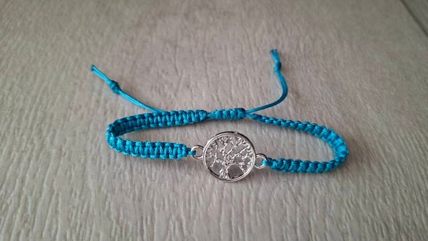 Armband Lebensbaum blau