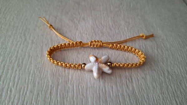 Armband Seestern sandfarben