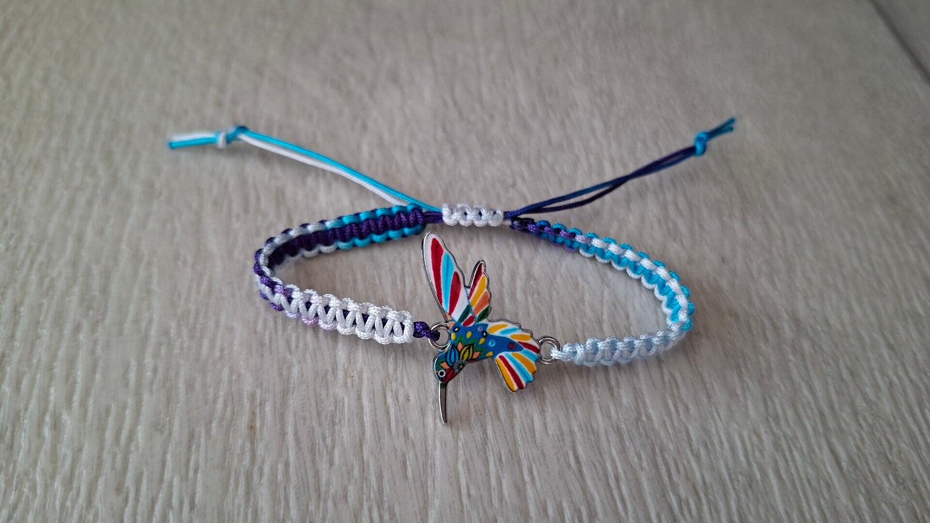 Armband Kolibri blau