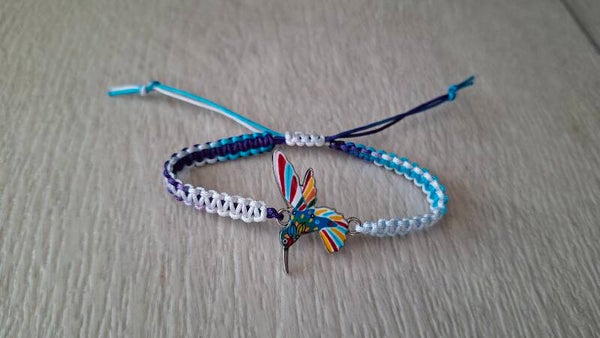 Armband Kolibri blau