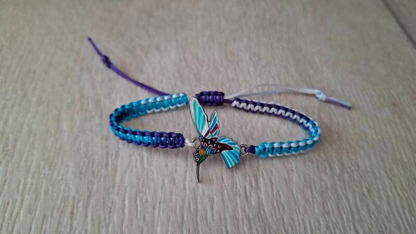 Armband Kolibri blau