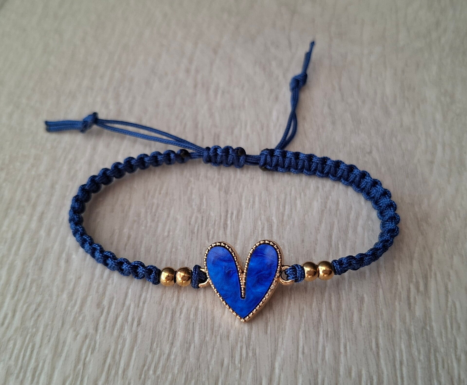 Armband Herz blau