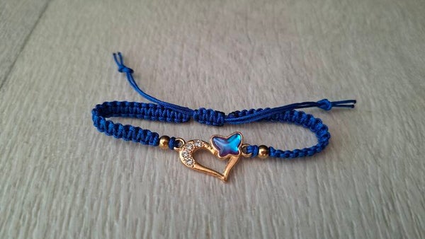 Armband Herz blau