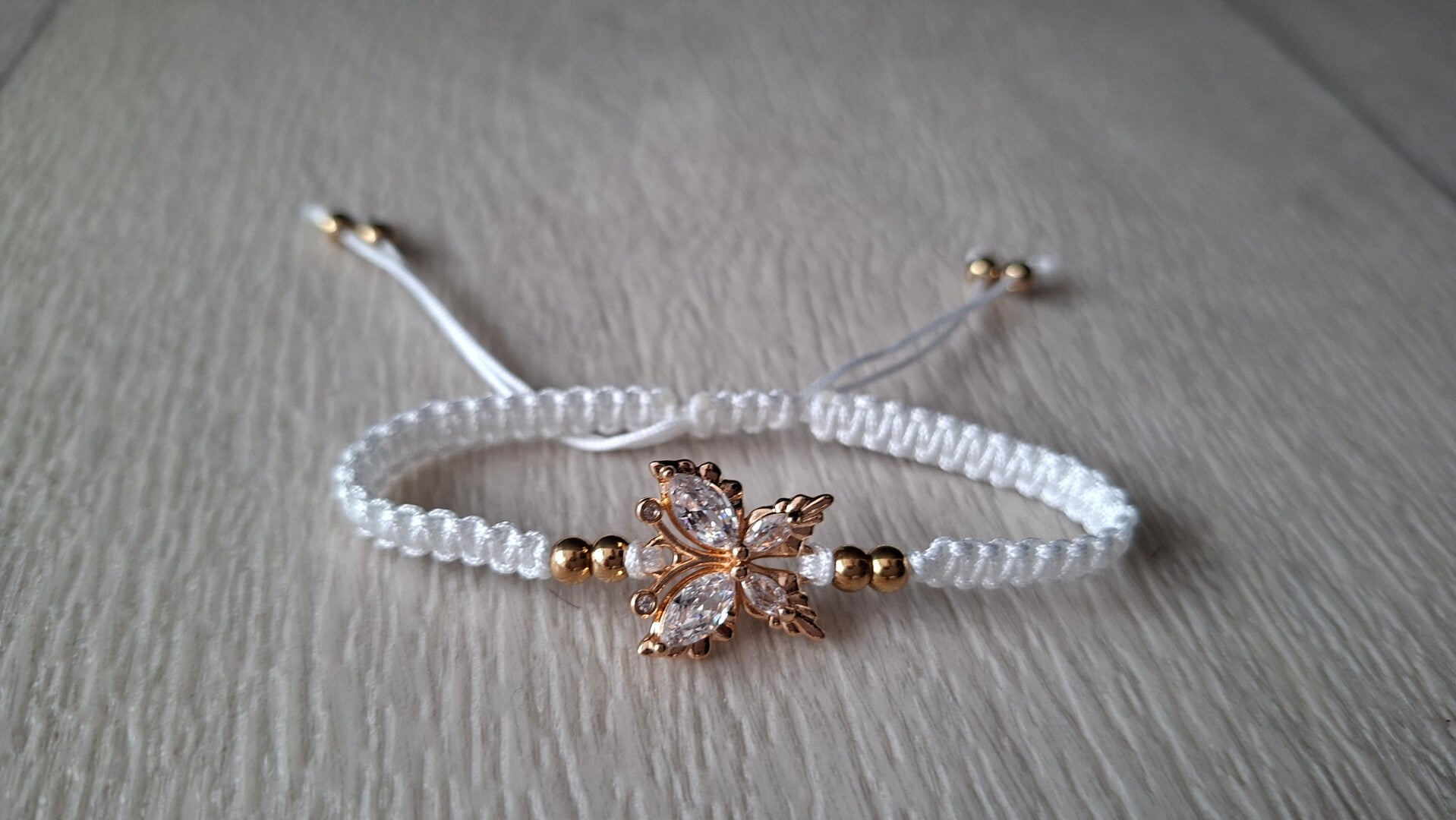 Armband Schmetterling weiß