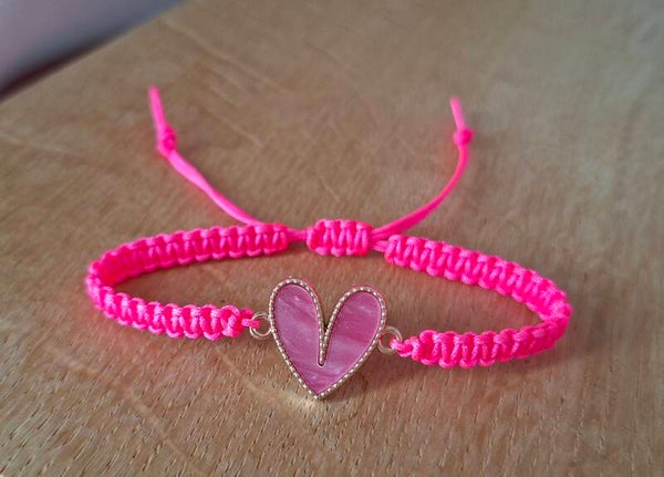 Armband Herz pink