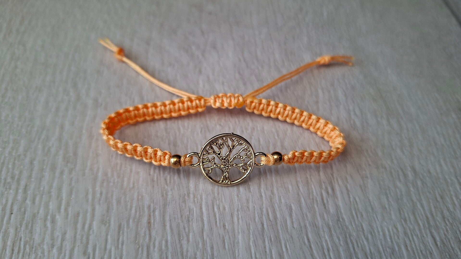 Armband Lebensbaum orange