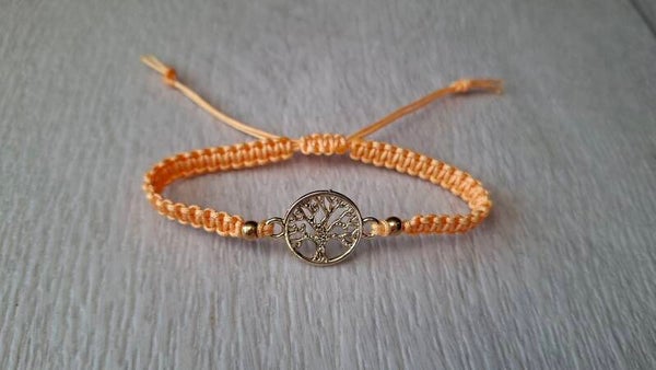 Armband Lebensbaum orange