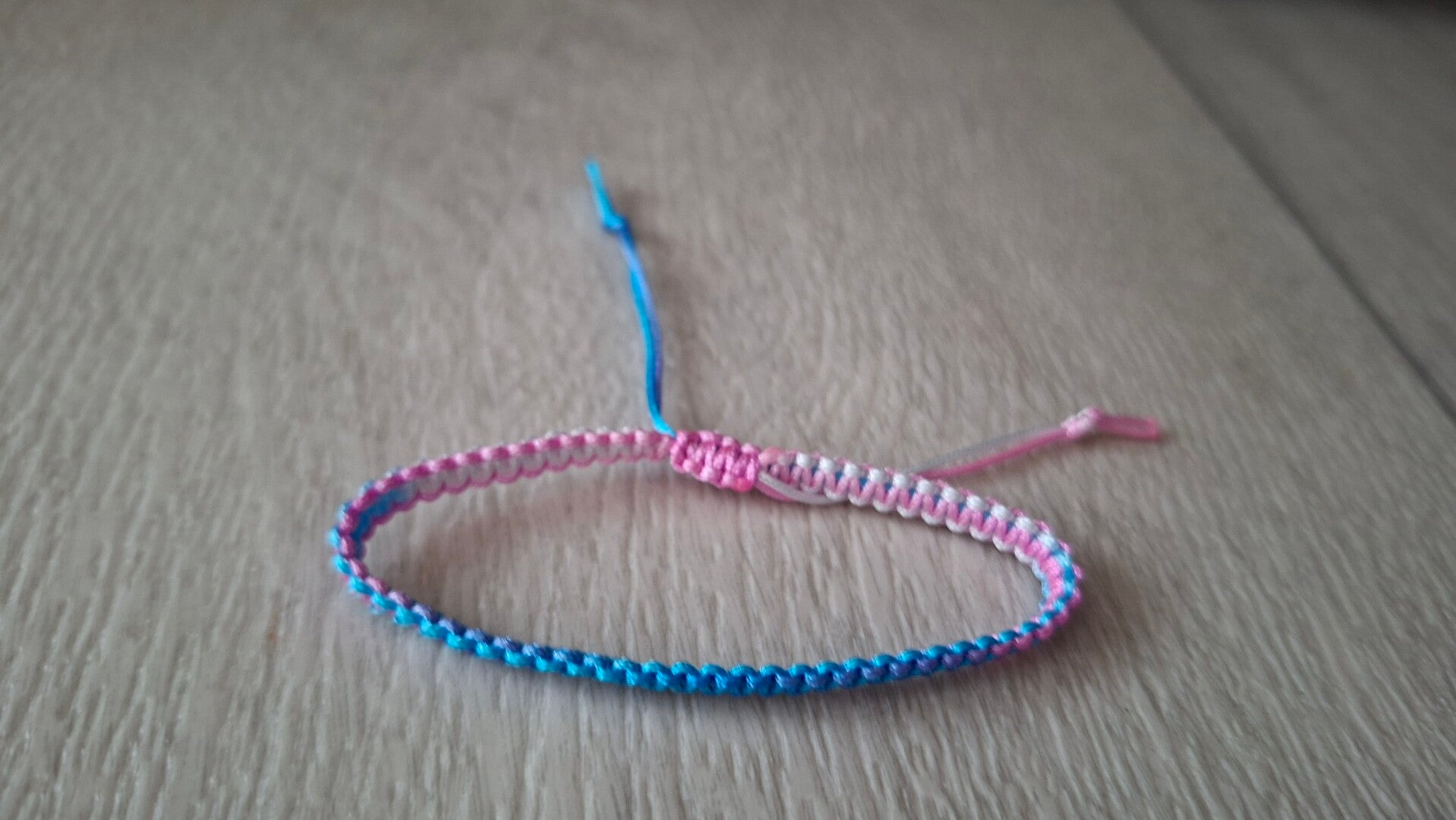 Armband blau rosa