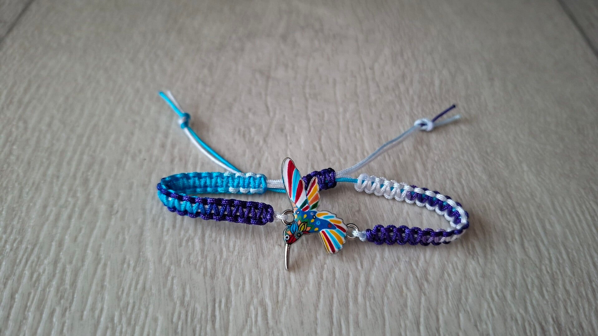 Armband Kolibri blau