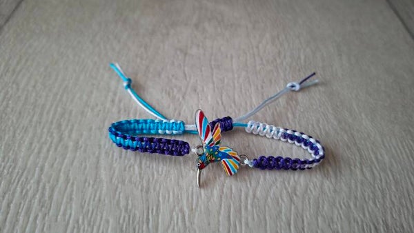 Armband Kolibri blau