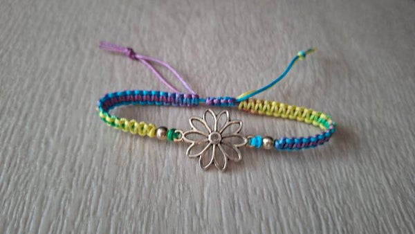 Armband Blume bunt