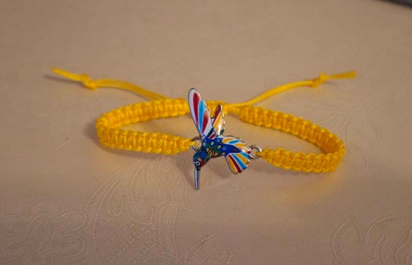 Armband Kolibri gelb
