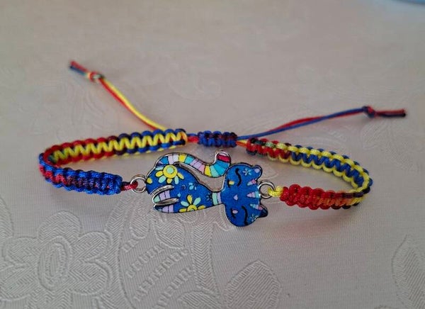 Armband Katze bunt