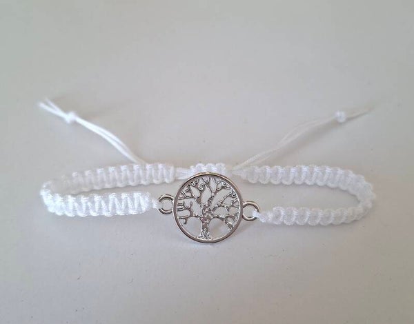 Armband Lebensbaum weiß