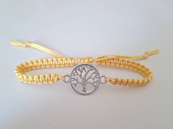 Armband Lebensbaum beige