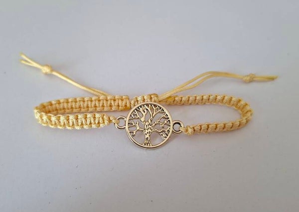 Armband Lebensbaum beige