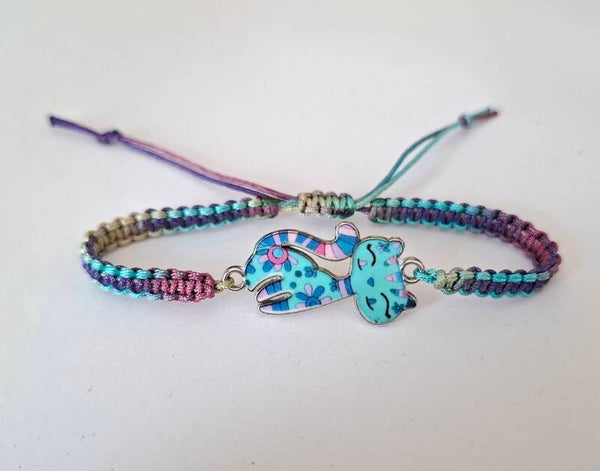 Armband Katze bunt