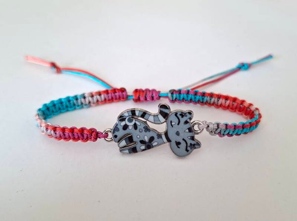 Armband Katze bunt