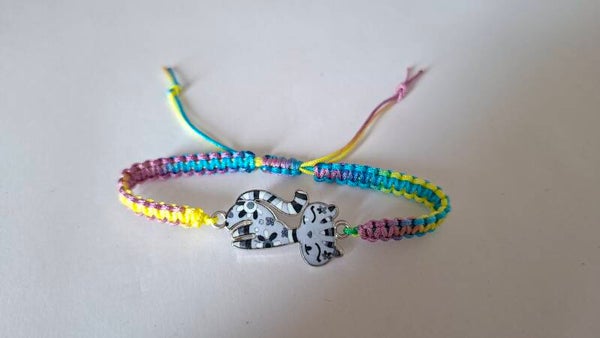 Armband Katze bunt