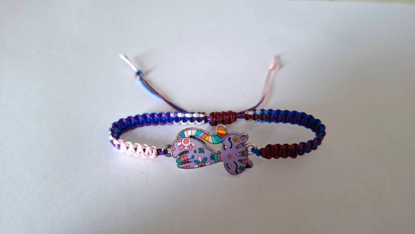 Armband Katze bunt