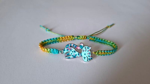 Armband Katze bunt